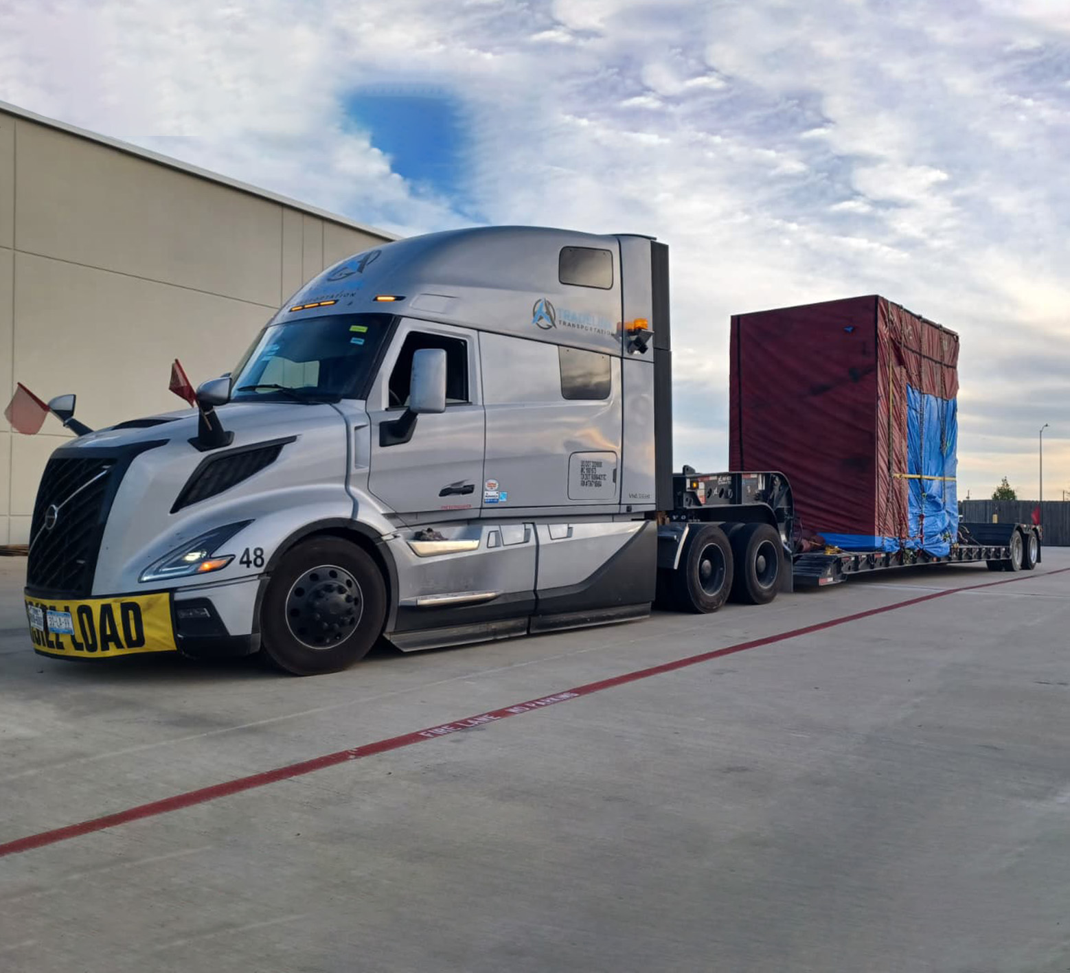 Oversized load coordinated end to end